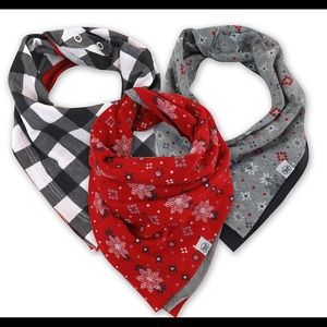 Honest baby clothing 3-pack organic cotton reversible bandana bib